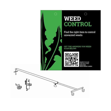 Retail First Standard L&G/Outdoor Living Sign Kit Weed Control 42724